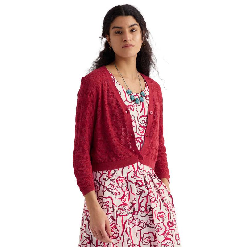 Seasalt Cornwall Sweet Day Cardigan Boat Red image number 0